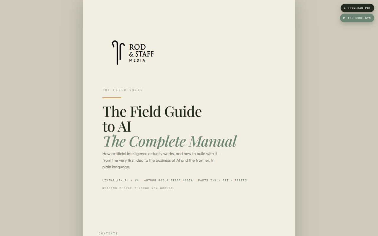 The Field Guide to AI manual
