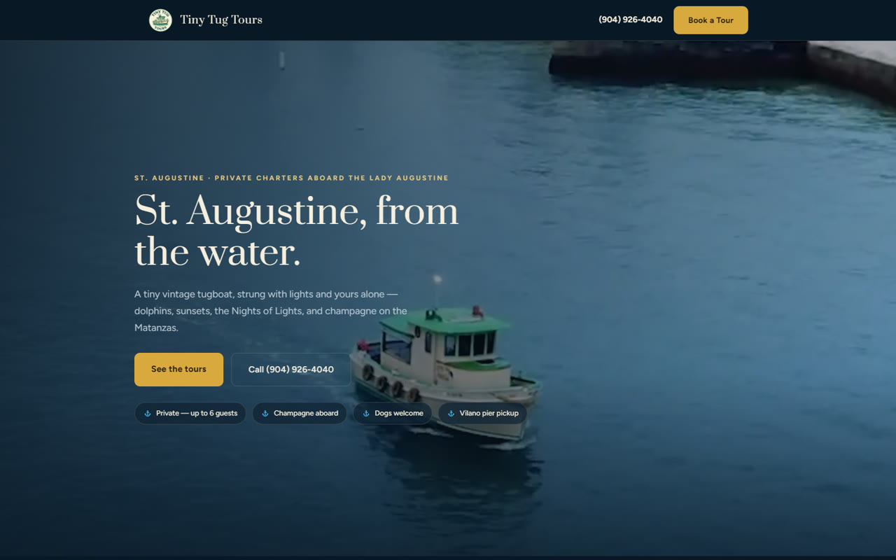 Tiny Tug Tours website rebuild